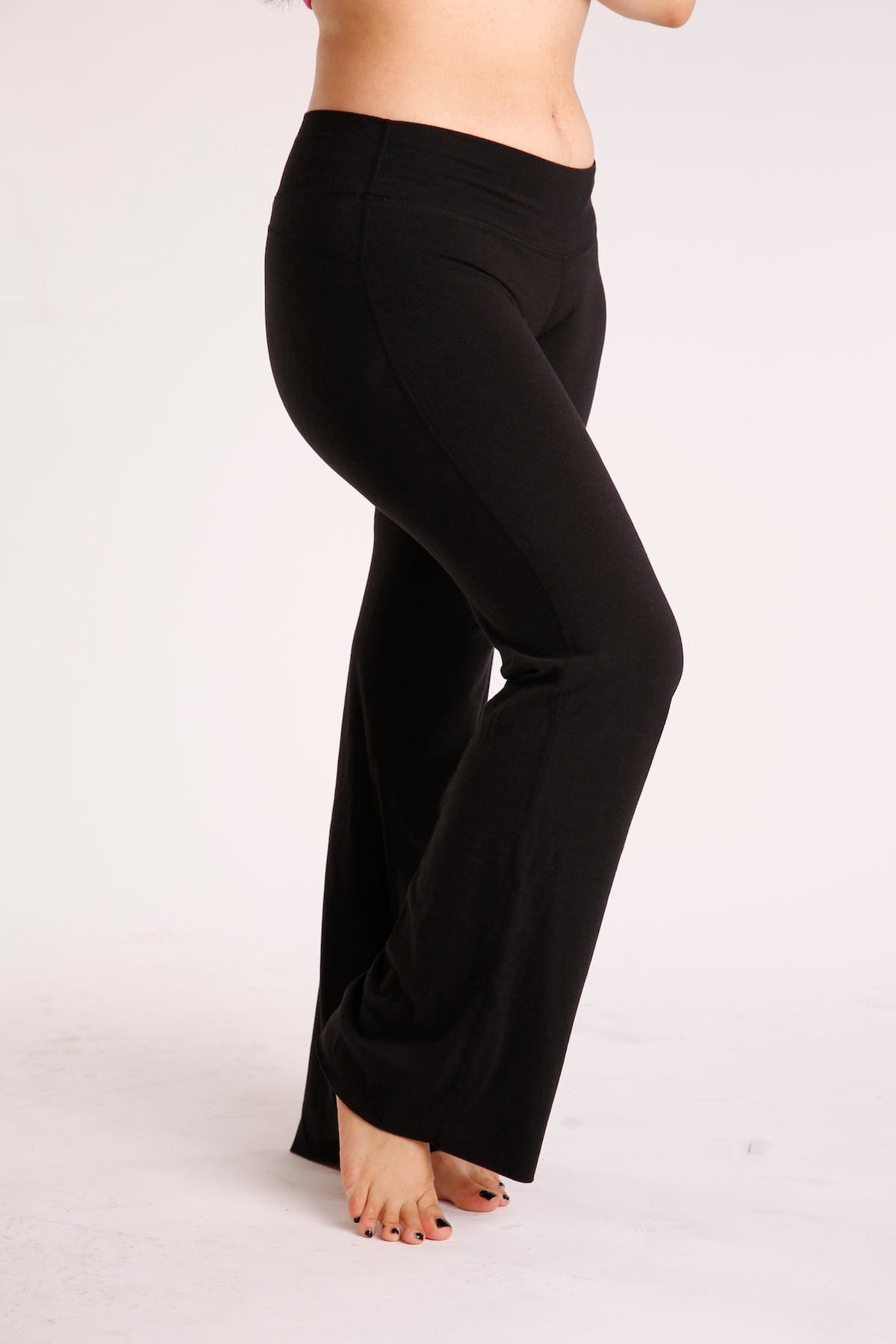 Green Apple Active Pippy Relax Flare Pant- Black Pippy Relax Flare Pant- Black